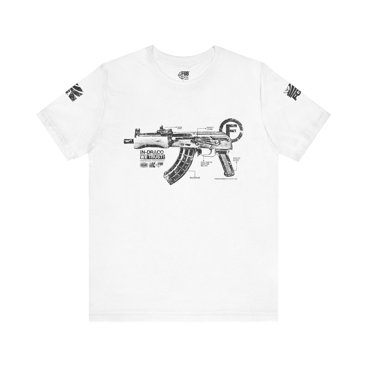 "FreshGaines 'Shut Em Up' Tactical Diagram Tee "