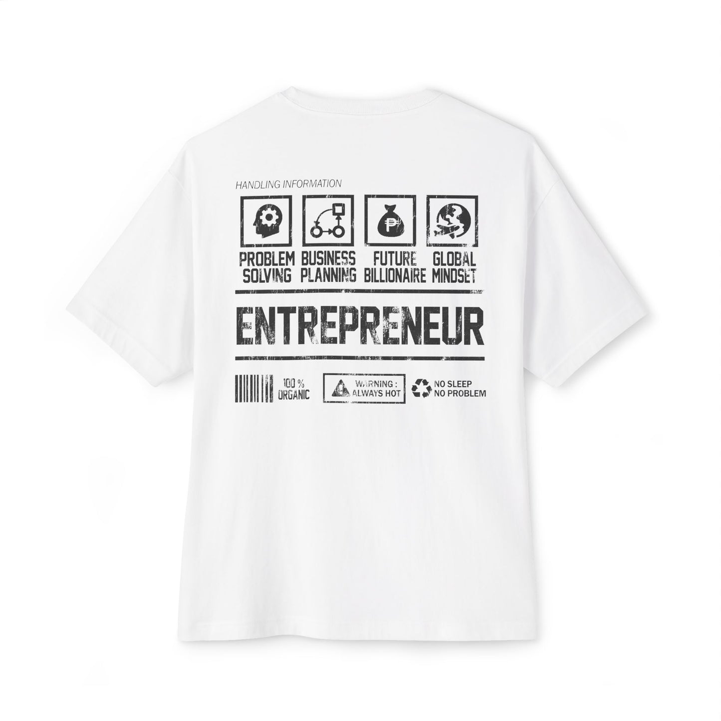 Men's Heavy Oversized Entrepreneur Handling Tee