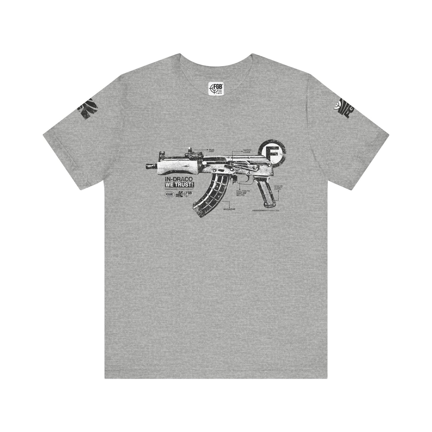 "FreshGaines 'Shut Em Up' Tactical Diagram Tee "