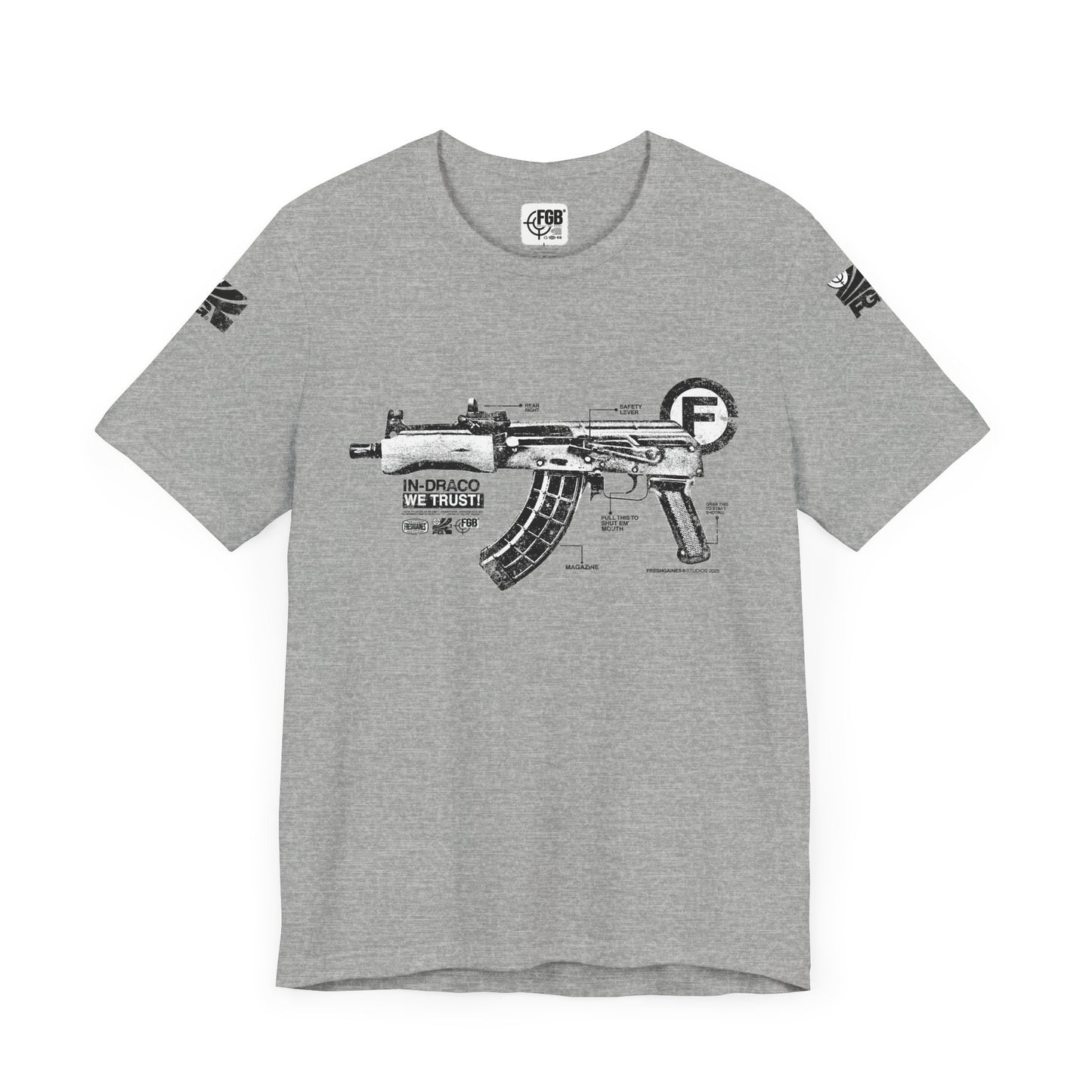 "FreshGaines 'Shut Em Up' Tactical Diagram Tee "