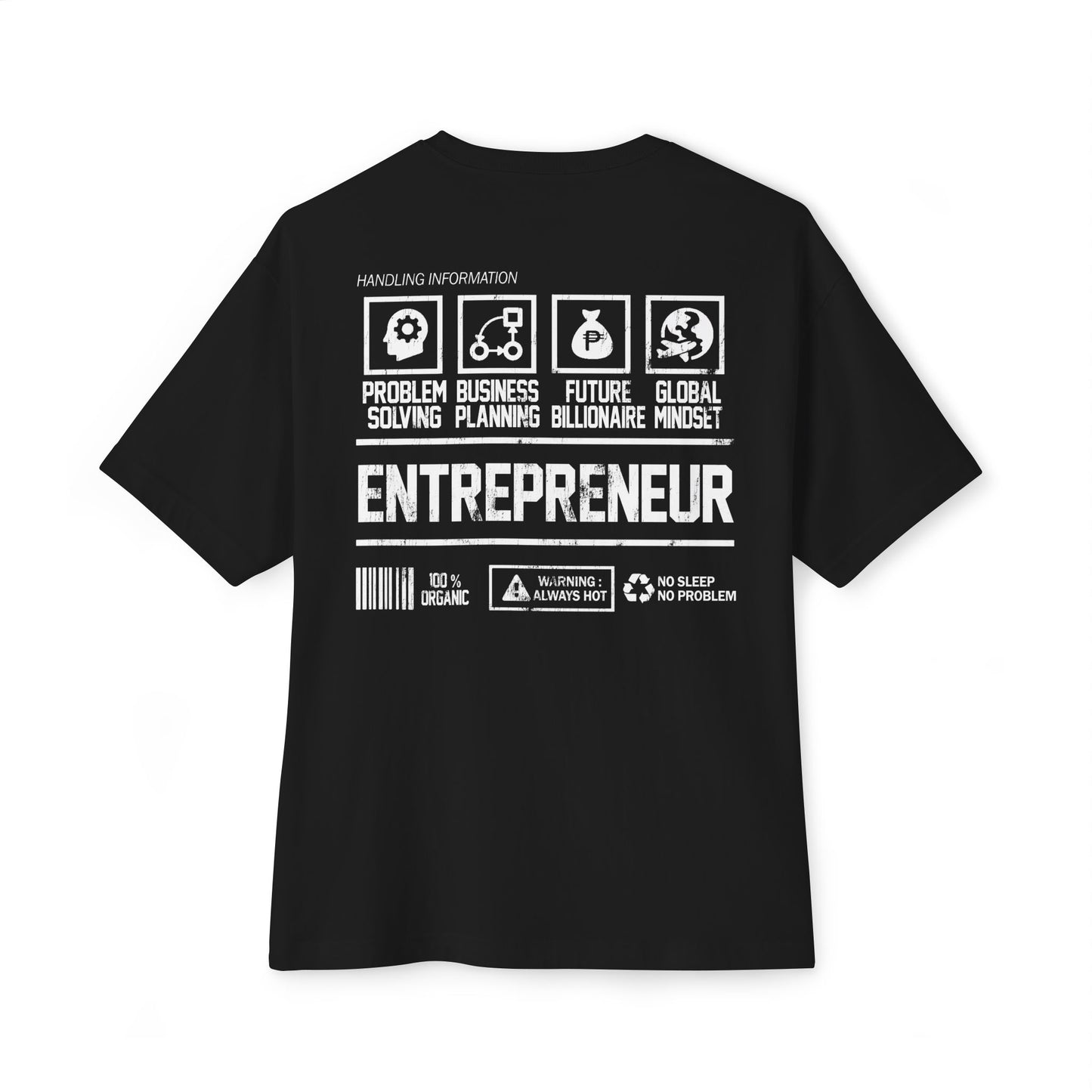 Men's Heavy Oversized Entrepreneur Handling Tee