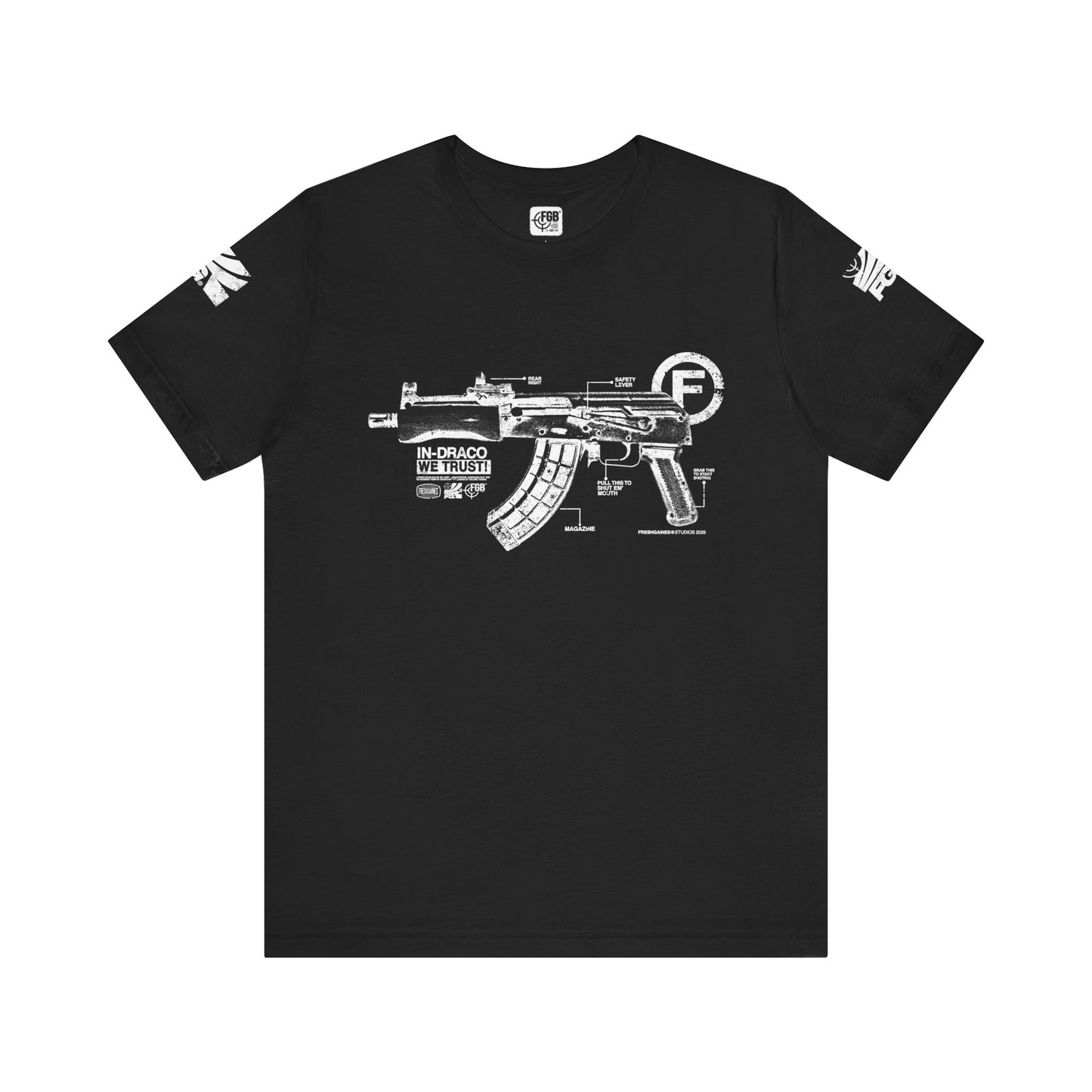 "FreshGaines 'Shut Em Up' Tactical Diagram Tee "